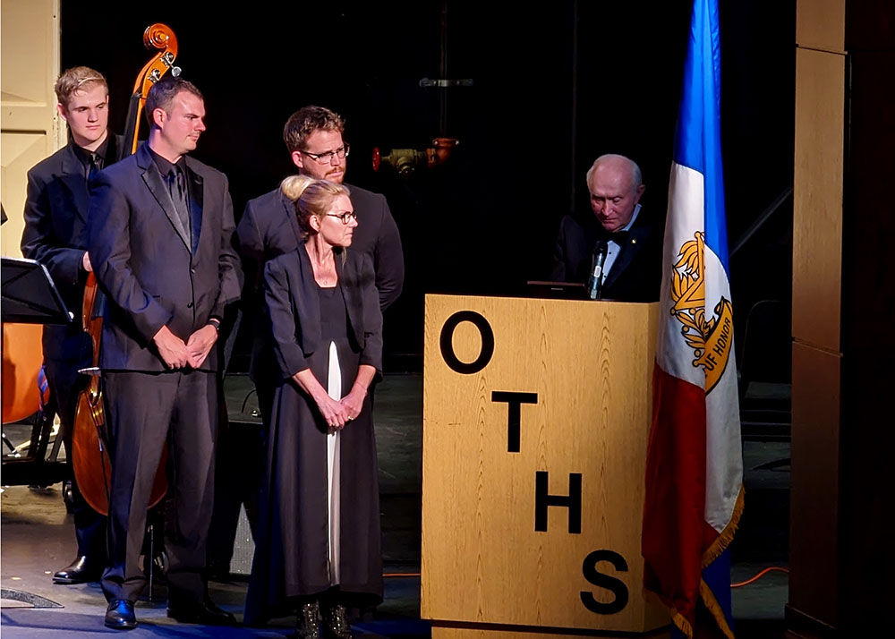 2023 Sudler Flag presented to O'Fallon Township High School